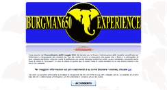 Desktop Screenshot of burgman650experience.it